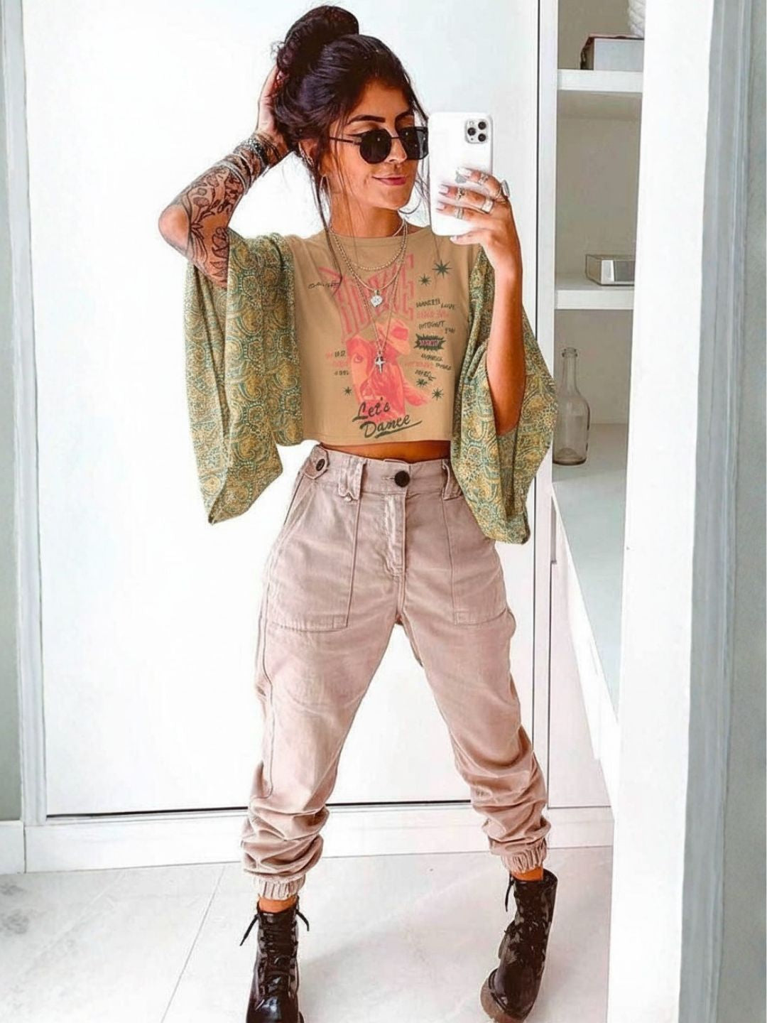 David Bowie Let’s Dance Fluid Sleeve Kimono Tee