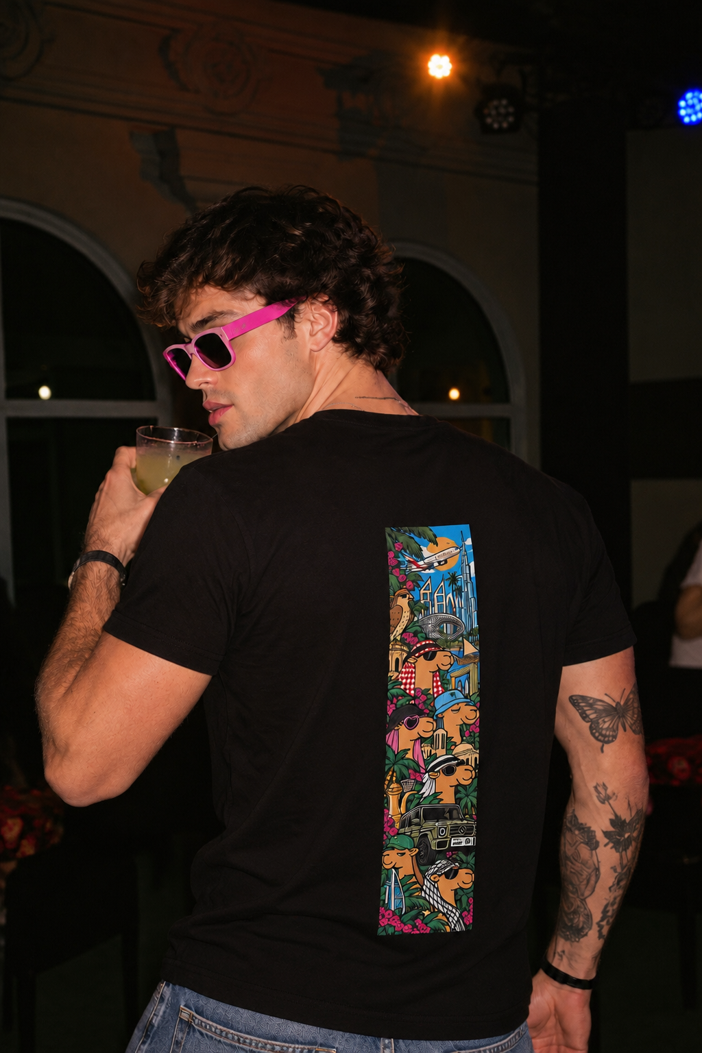 Dubai Strip unisex bamboo t-shirt by Teesing, photo 4