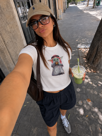 Space Baby bamboo crop top by Teesing, photo 1