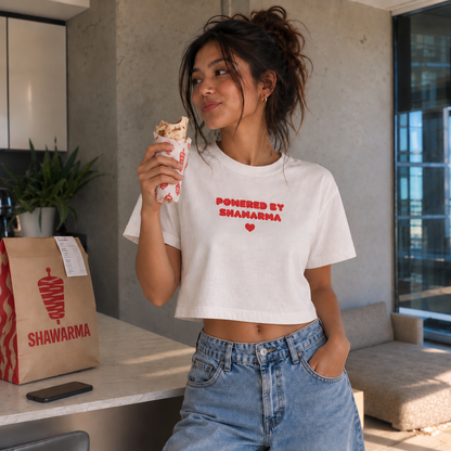 Powered by Shawarma bamboo crop top by Teesing, photo 1