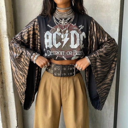 AC/DC Burnished Thunder Kimono Tee