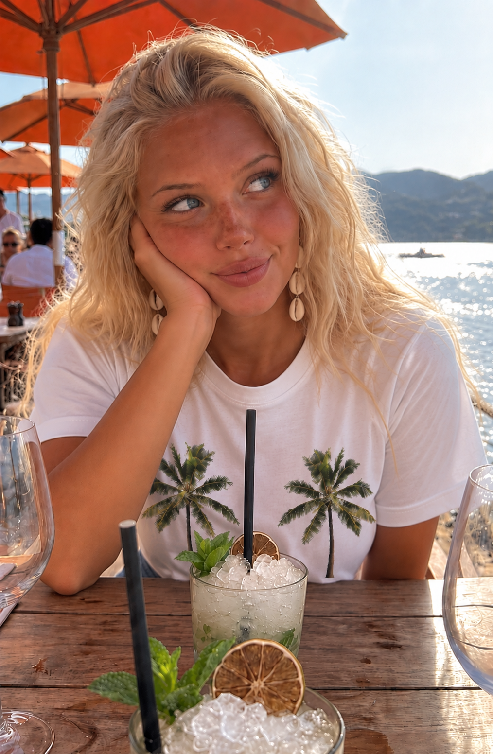 Palm Trees bamboo crop top by Teesing, photo 1
