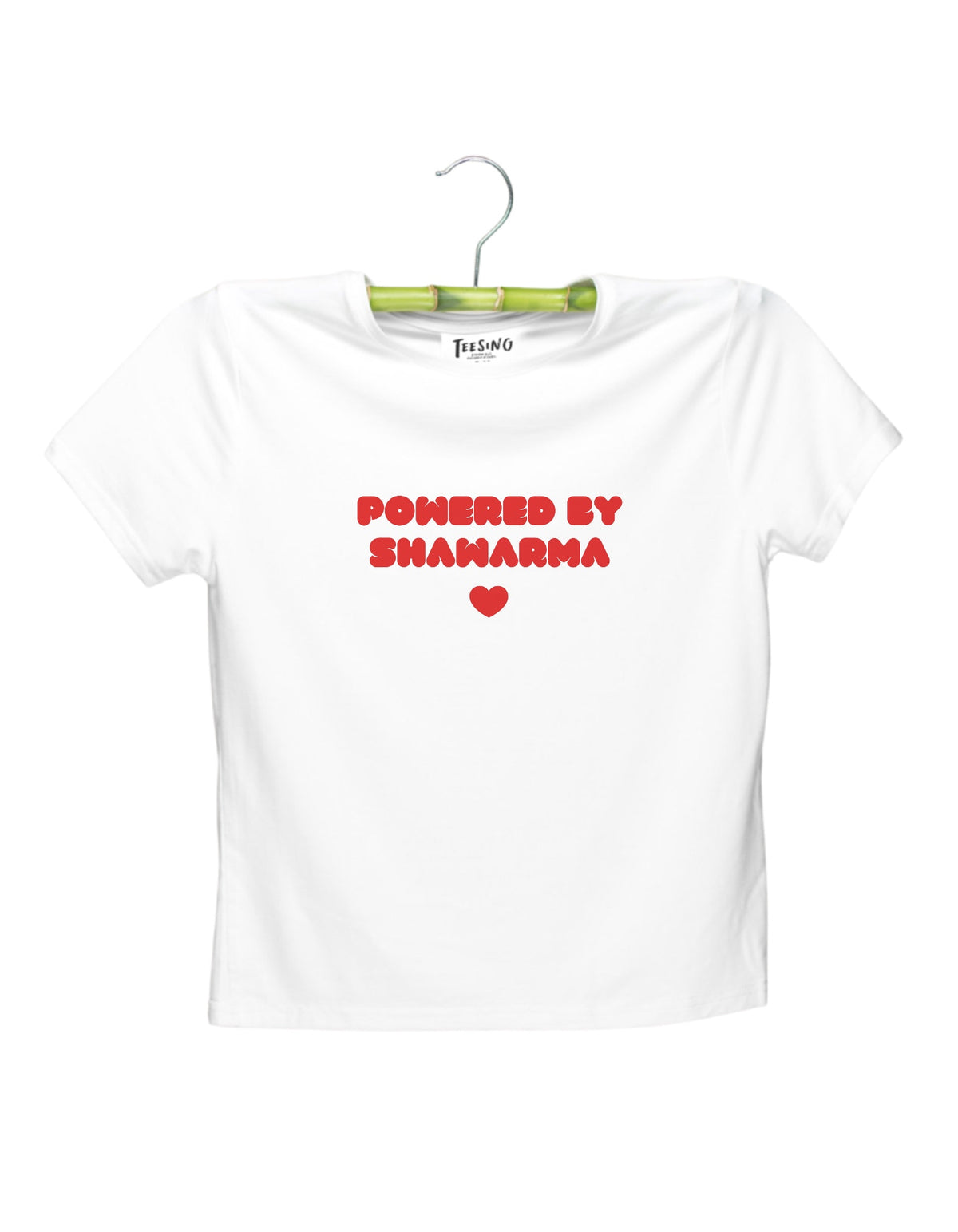 Powered by Shawarma bamboo crop top by Teesing, photo 2
