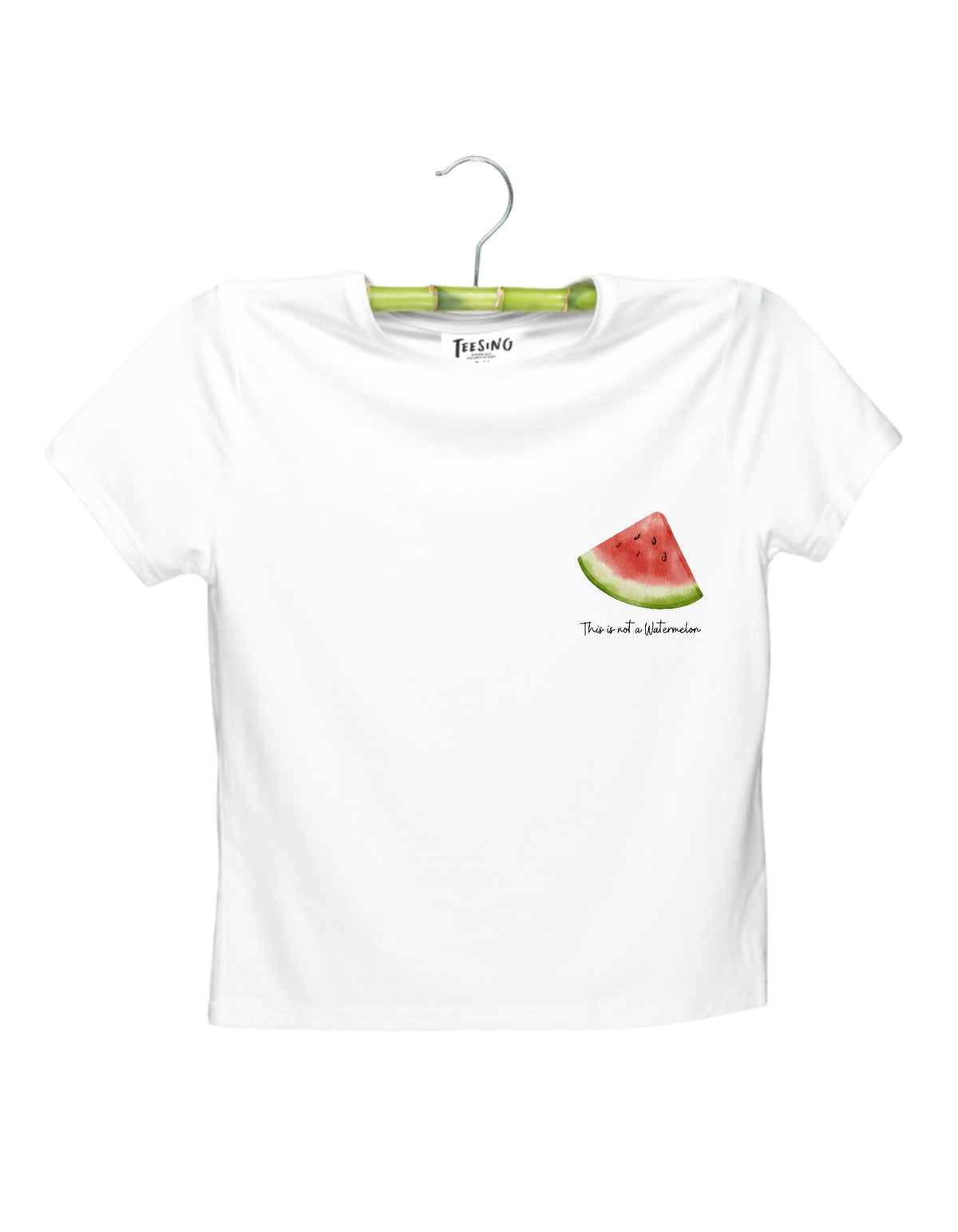 Not a Watermelon bamboo crop top by Teesing, photo 1