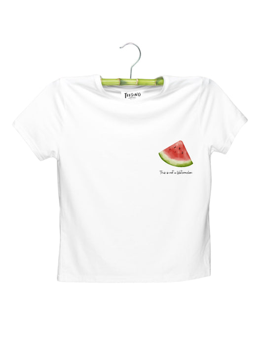 Not a Watermelon bamboo crop top by Teesing, photo 1