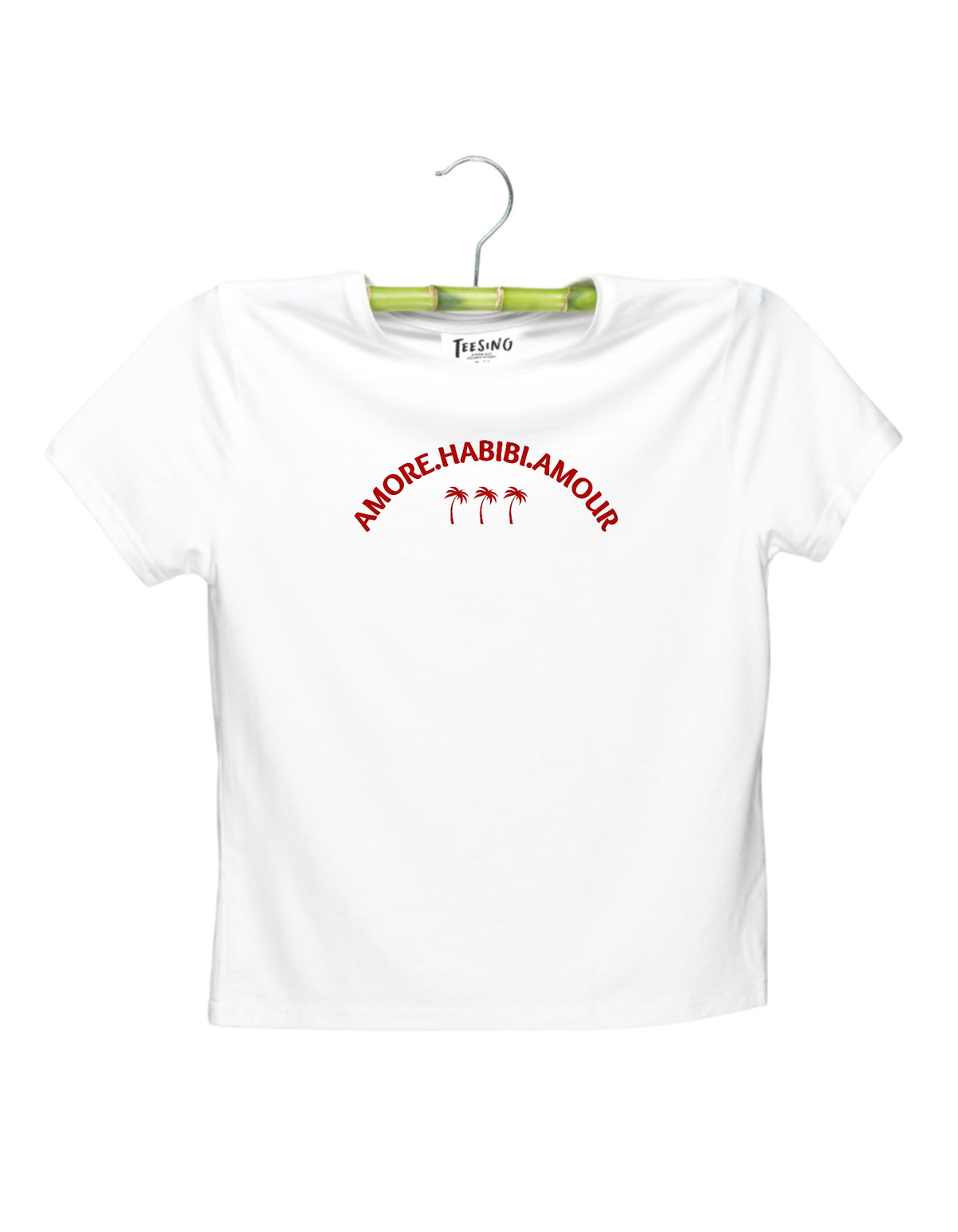 Amore Habibi Amour bamboo crop top by Teesing, photo 2