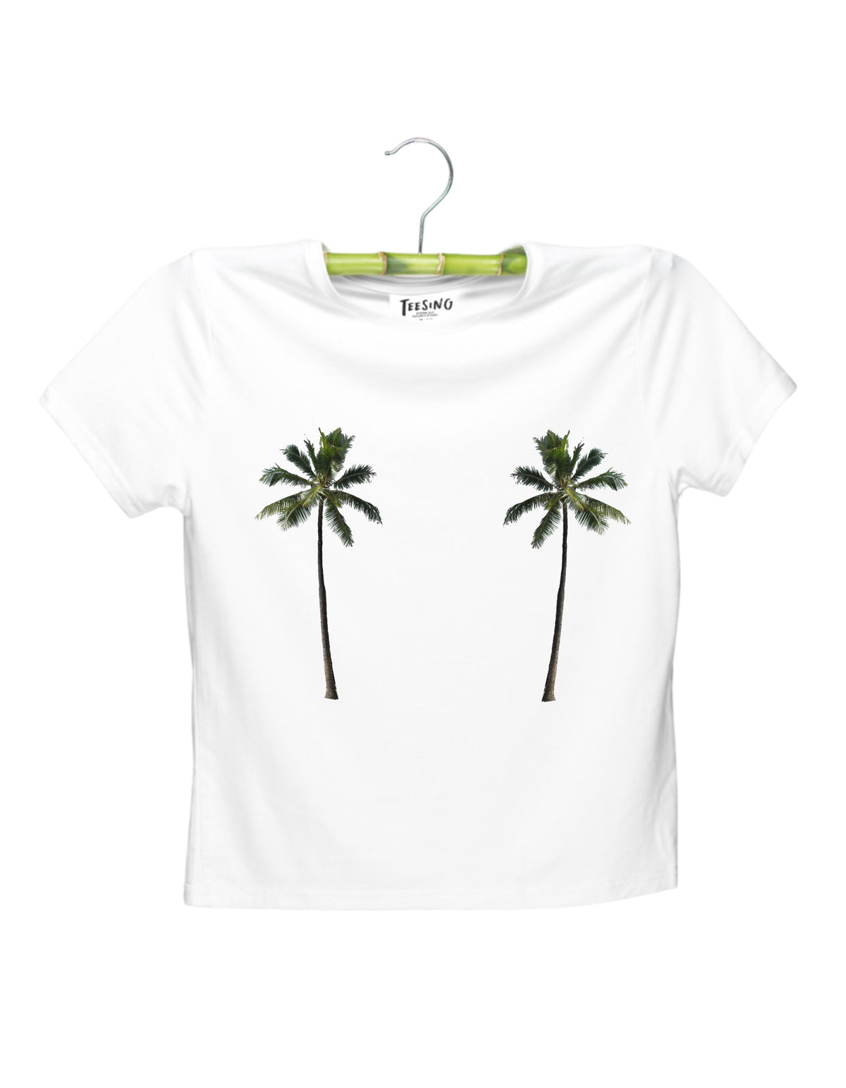Palm Trees bamboo crop top by Teesing, photo 2